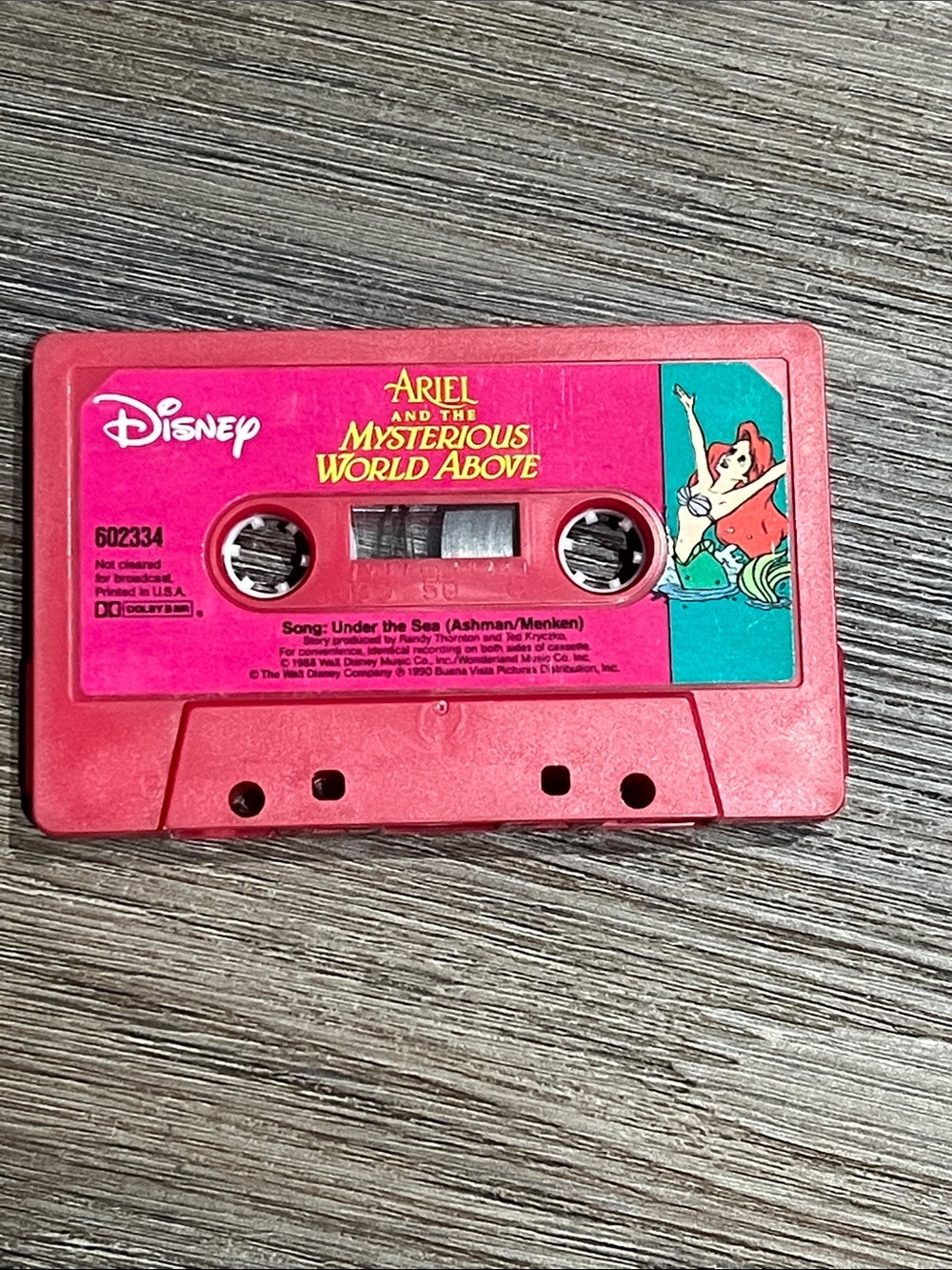 Vintage Walt Disney Records cassette Ariel